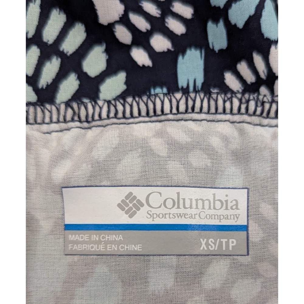 Columbia PFG sz XS Halter Dress multi color thin lightweight ties at neck 3607 - Picture 7 of 7